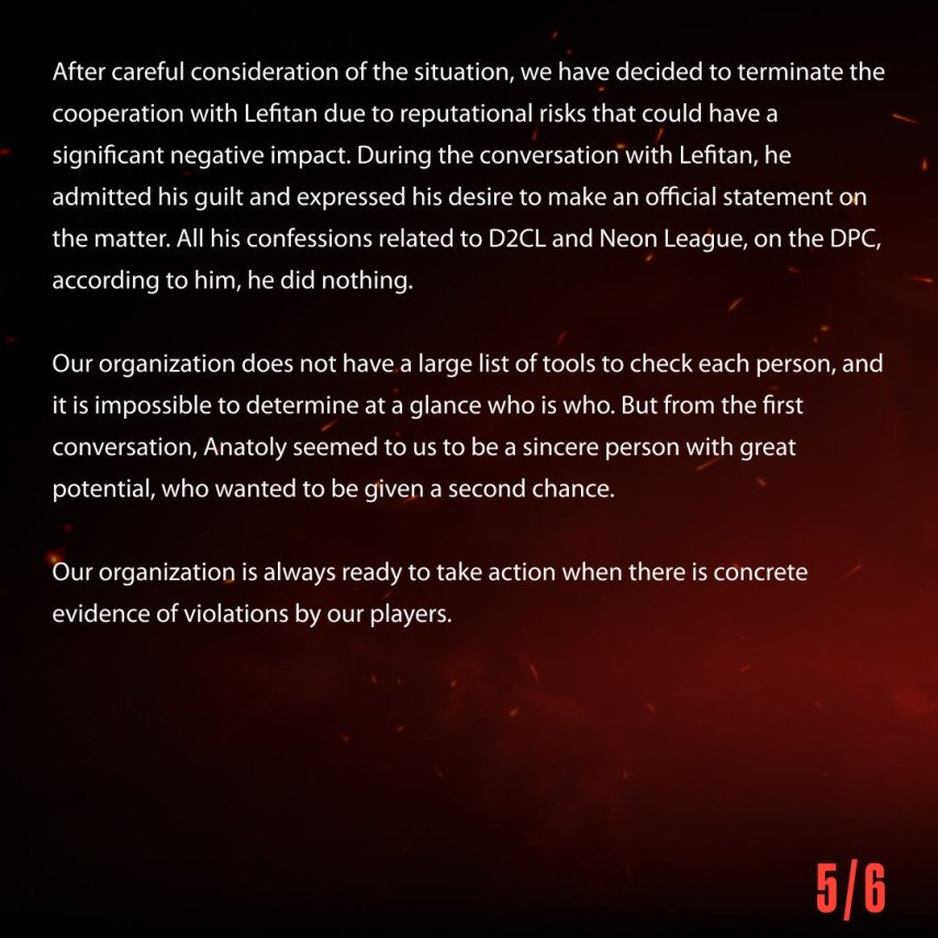 HYDRA official statement 5 of 6