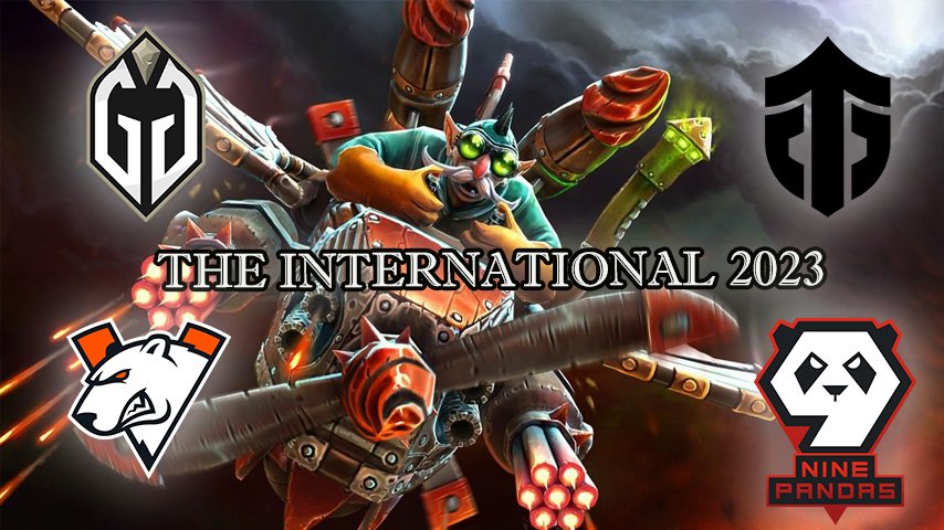 The International 2023 Entity, Gaimin Gladiators, 9Pandas and Virtus.pro