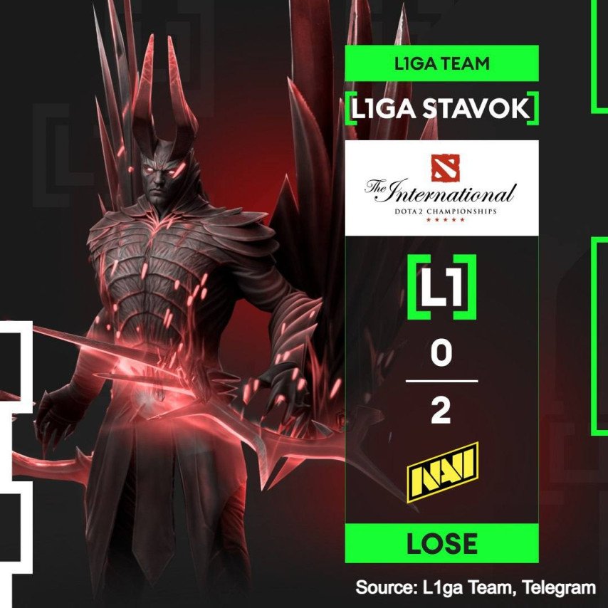 L1GA TEAM lost to NaVi at the qualification for TI13
