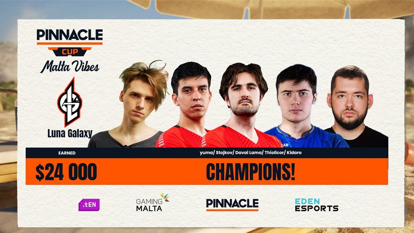 Luna Galaxy - Pinnacle Cup: Malta Vibes #3 champions