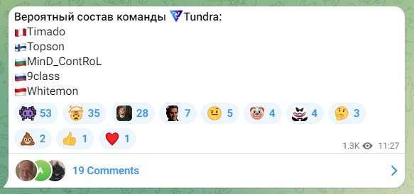 Tundra Esports new Roster