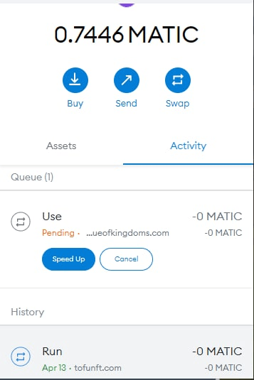Metamask transaction speed up Metamask NFT use transaction speed up