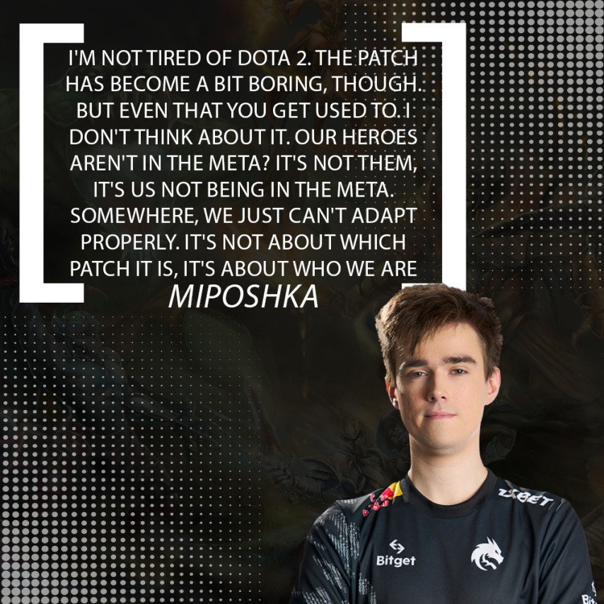 Miposhka about Team Spirit and Patch 7.36 Dota 2