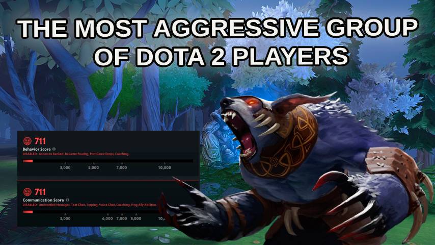 The most aggressive group of Dota 2 players