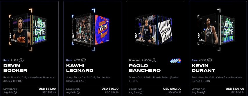 NBA NFT маркетплейс