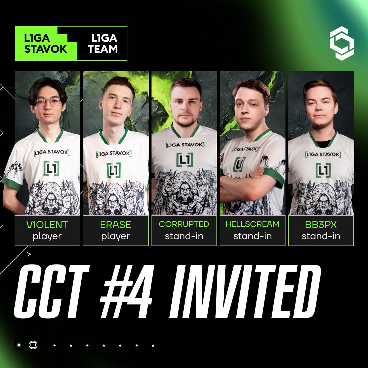 Новый ростер L1GA TEAM