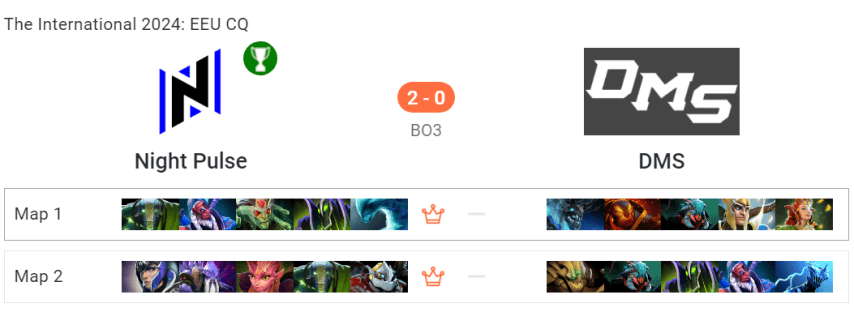Night Pulse против DMS
