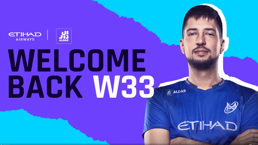 w33 вернулся в Nigma в качестве стримера