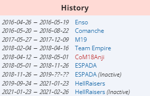 Nix career history