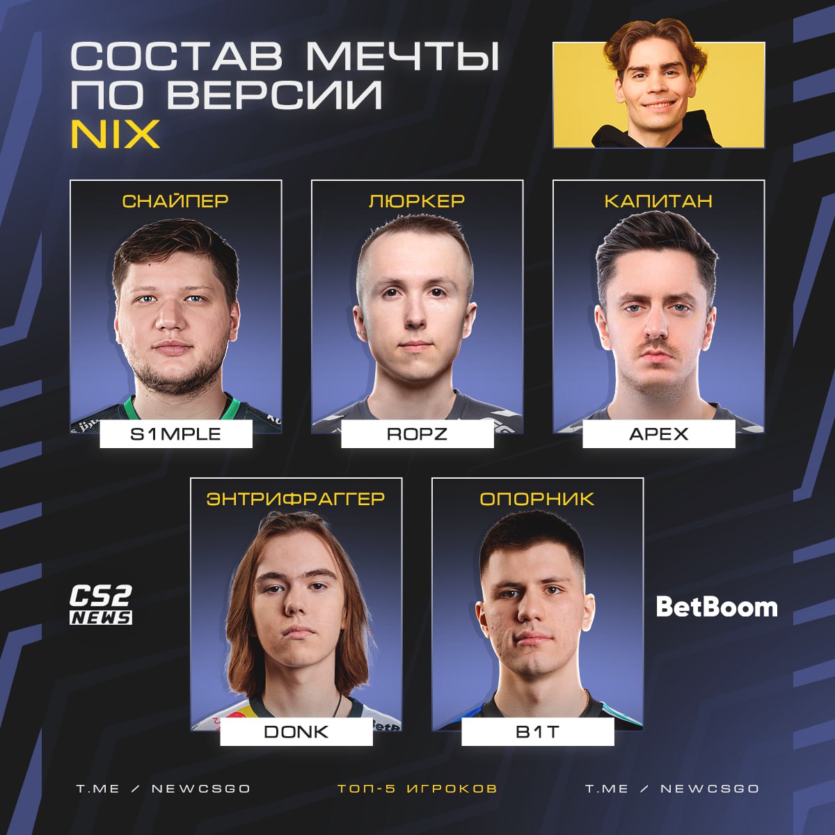 Nix's CS2 dream team