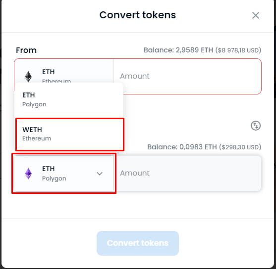 Opensea convert ETH to WETH Opensea convert ETH to WETH