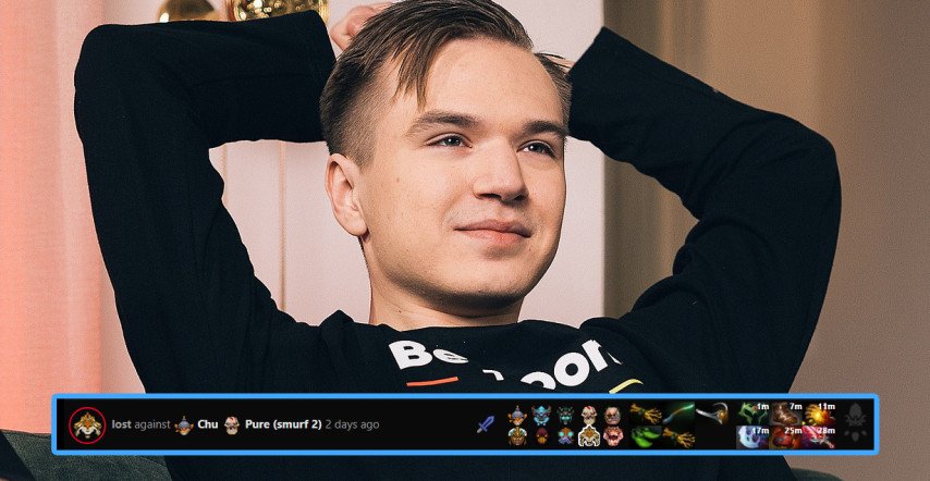 Pure VS Smurf-account Dota 2