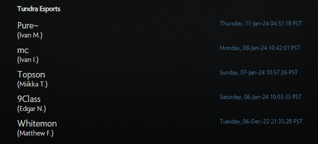 Pure в составе Tundra Esports