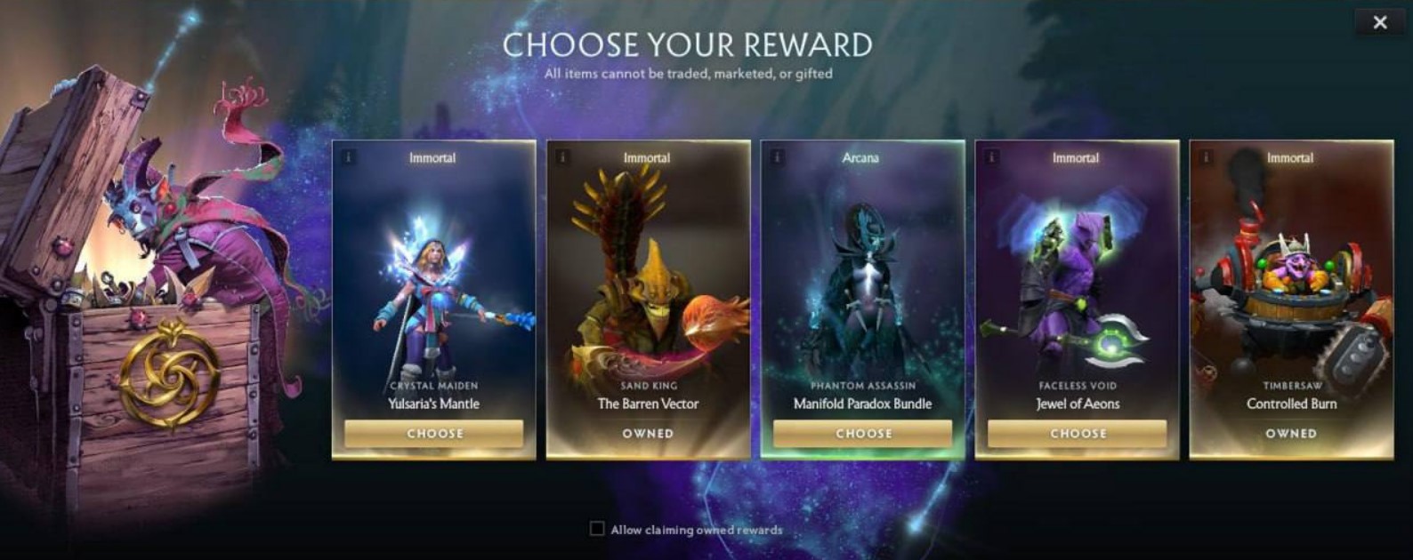 Quartero's Curios rewards