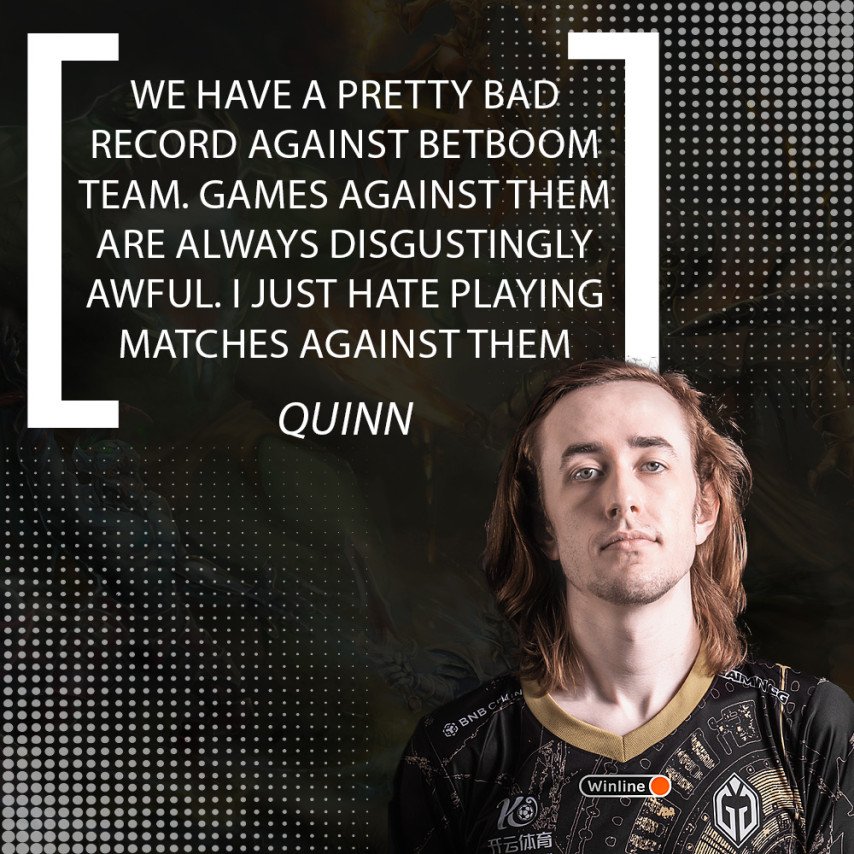 Quinn about BetBoom Team