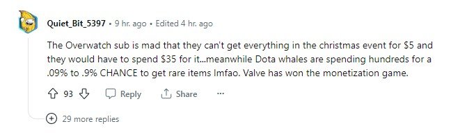 Reddit post about Frostivus