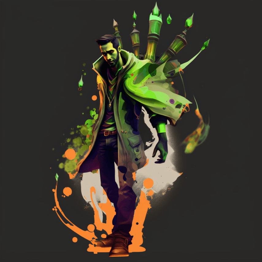 Rubick сгенерированный ИИ