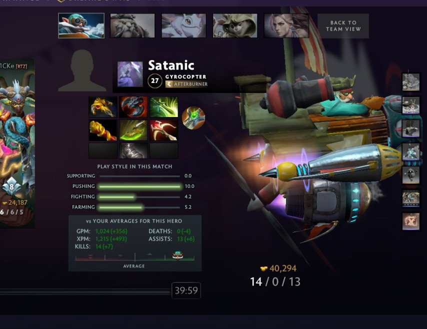 Satanic stats on Gyrocopter
