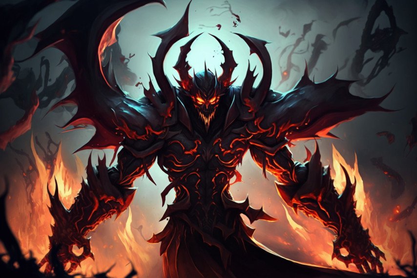 Shadow Fiend сгенерированный ИИ