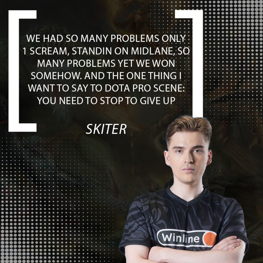 Skiter about Team Falcons