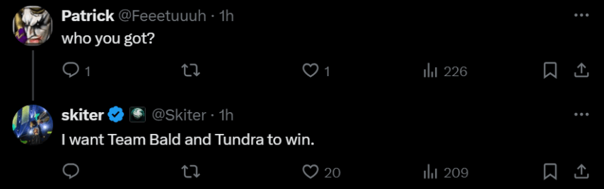 Skiter favorites for TI13 qualifiers