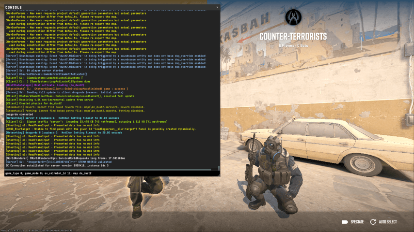 Запуск режима захват в консоли CS2