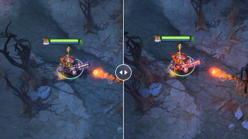 Dota 2 Summer Client Update: rendering comparison