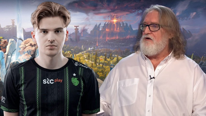 Skiter and Gaben Dota 2