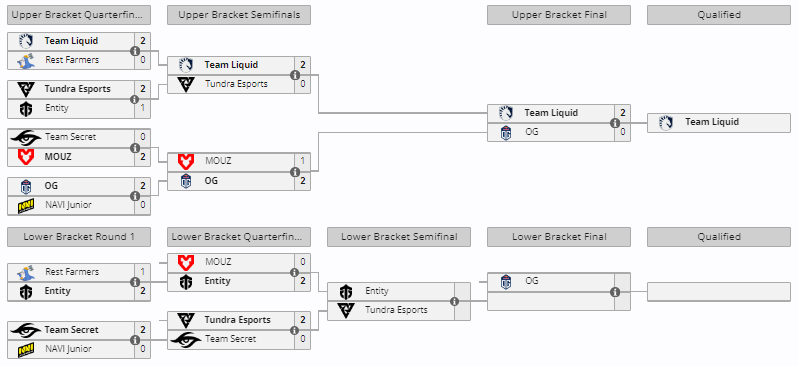 Team Liquid in the DreamLeague Season 23 qualifiers