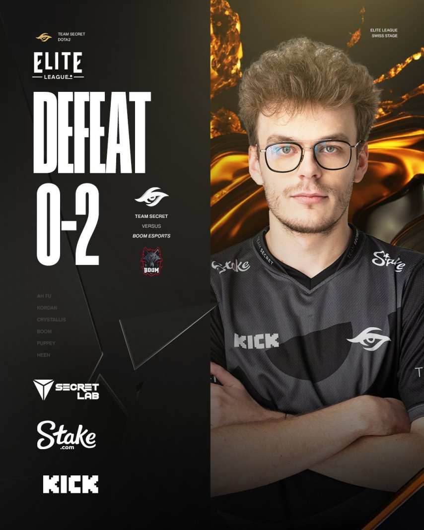 Team Secret lost to BOOM Esports
