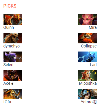 Team Spirit and Gaimin Gladiators picks