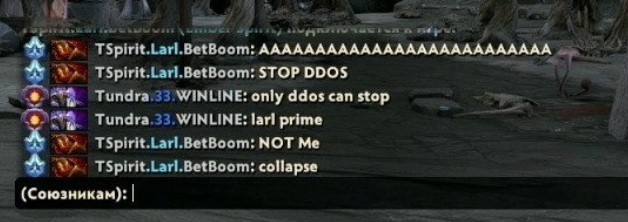 Team Spirit DDOS Attack