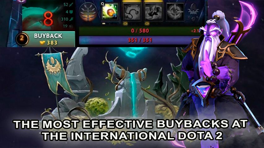 Legendary buybacks from Dota 2 The International tournaments that changed the course of matches.