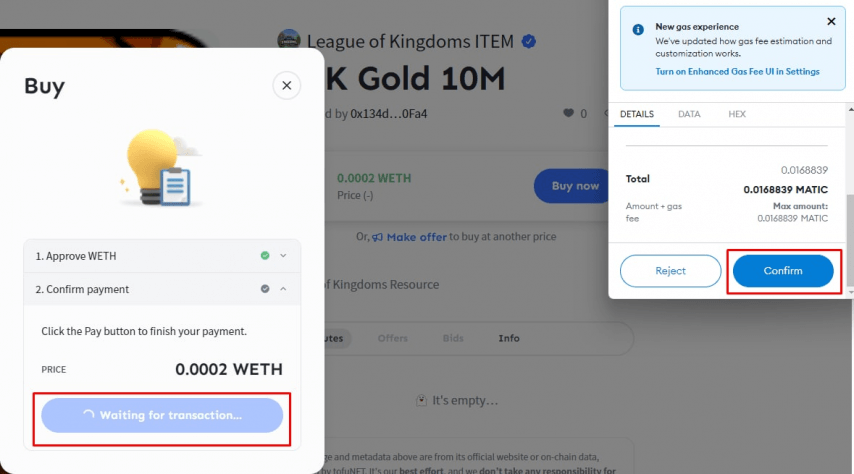 Tofu NFT metamask confim Tofu NFT metamask confim