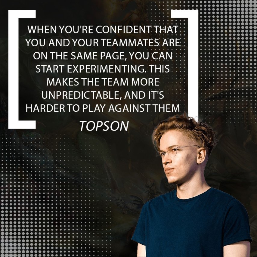 TOPSON about Tundra Esports