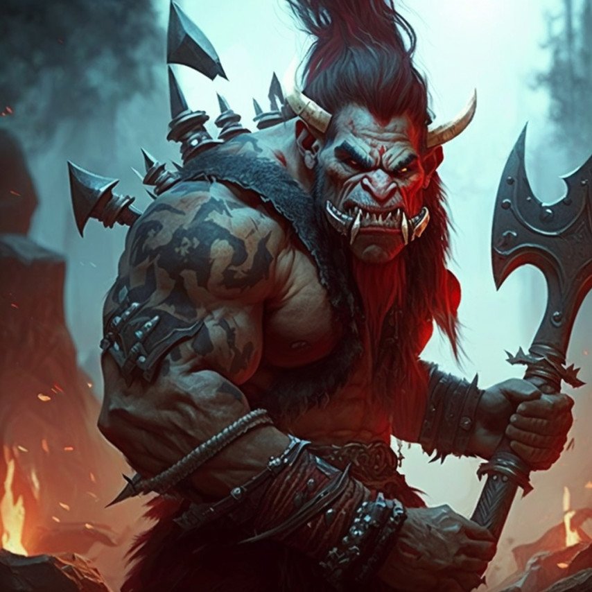 Troll Warlord AI generated