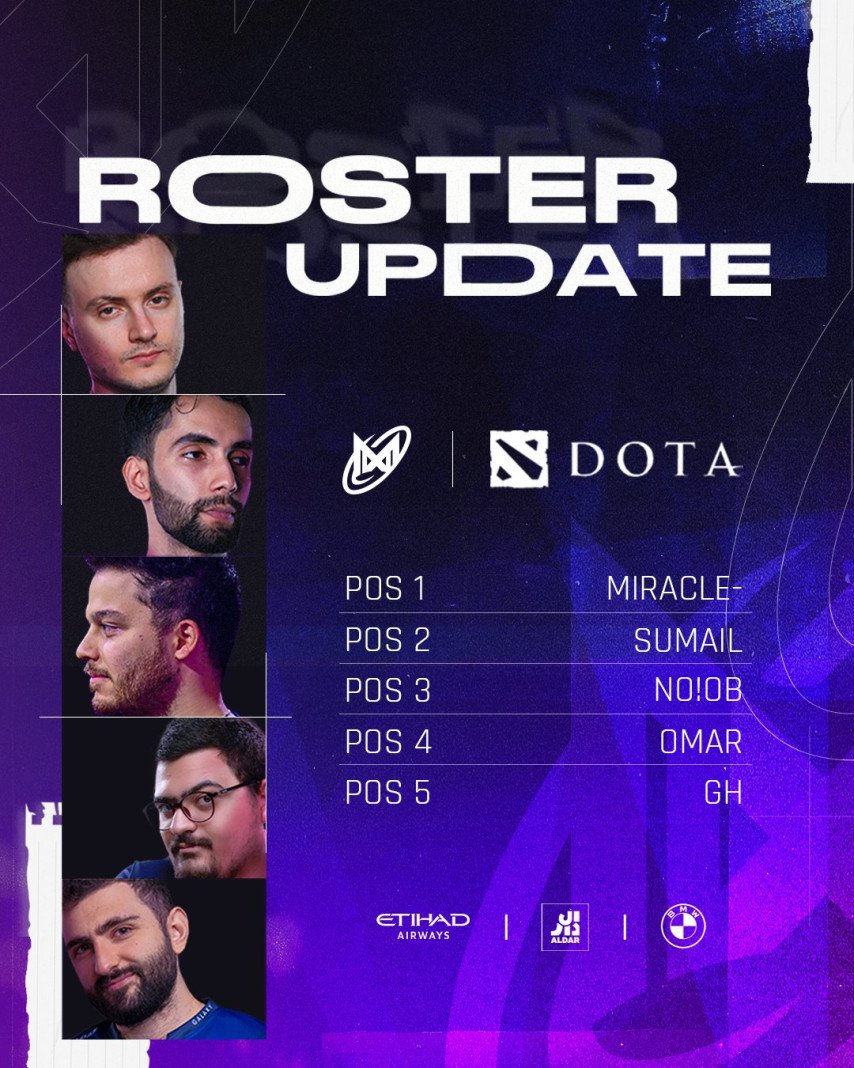 Updated Nigma Galaxy roster