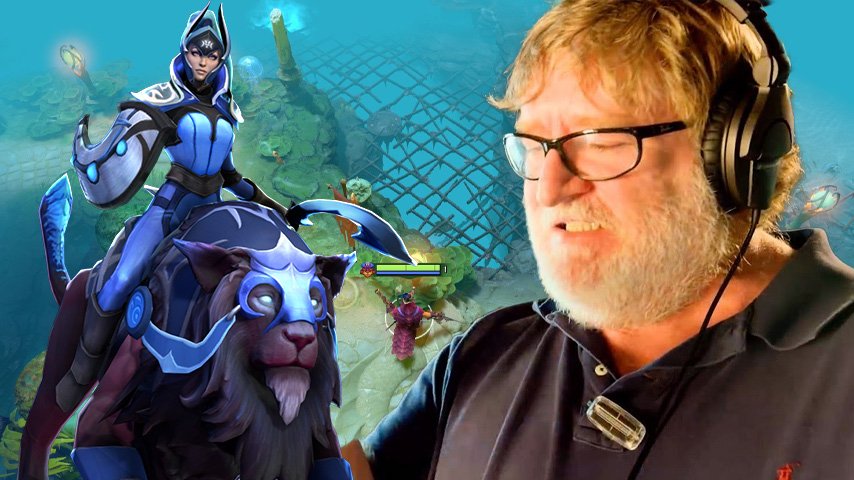 Luna and Gaben Dota 2