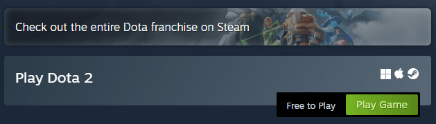 Dota 2 is entirely free-to-play
