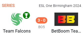 Winner of ESL One Birmingham 2024