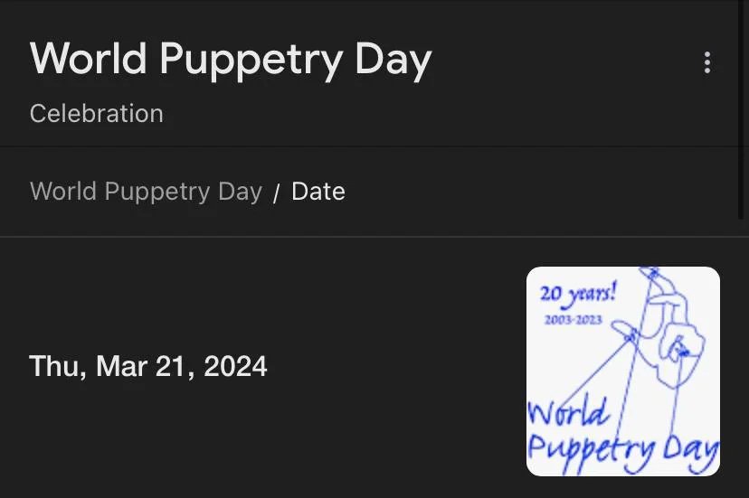 World Puppetry Day