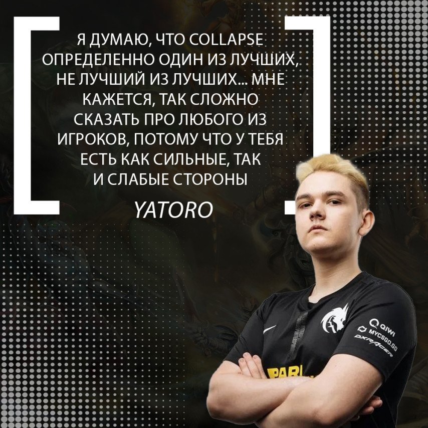 Yatoro about Collapse