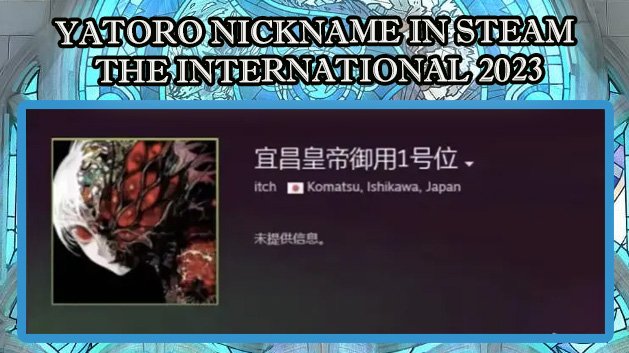 Yatoro nick in Steam