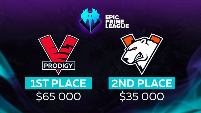 vp prodigy defeated virtus pro and became a winner of epic prime league
